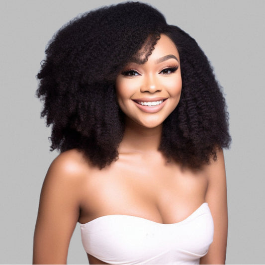 Jennifer - 4C Kinky Coily -  InVisiRoot® Clip-ins (AKA TrueRoot™ Clip-ins)