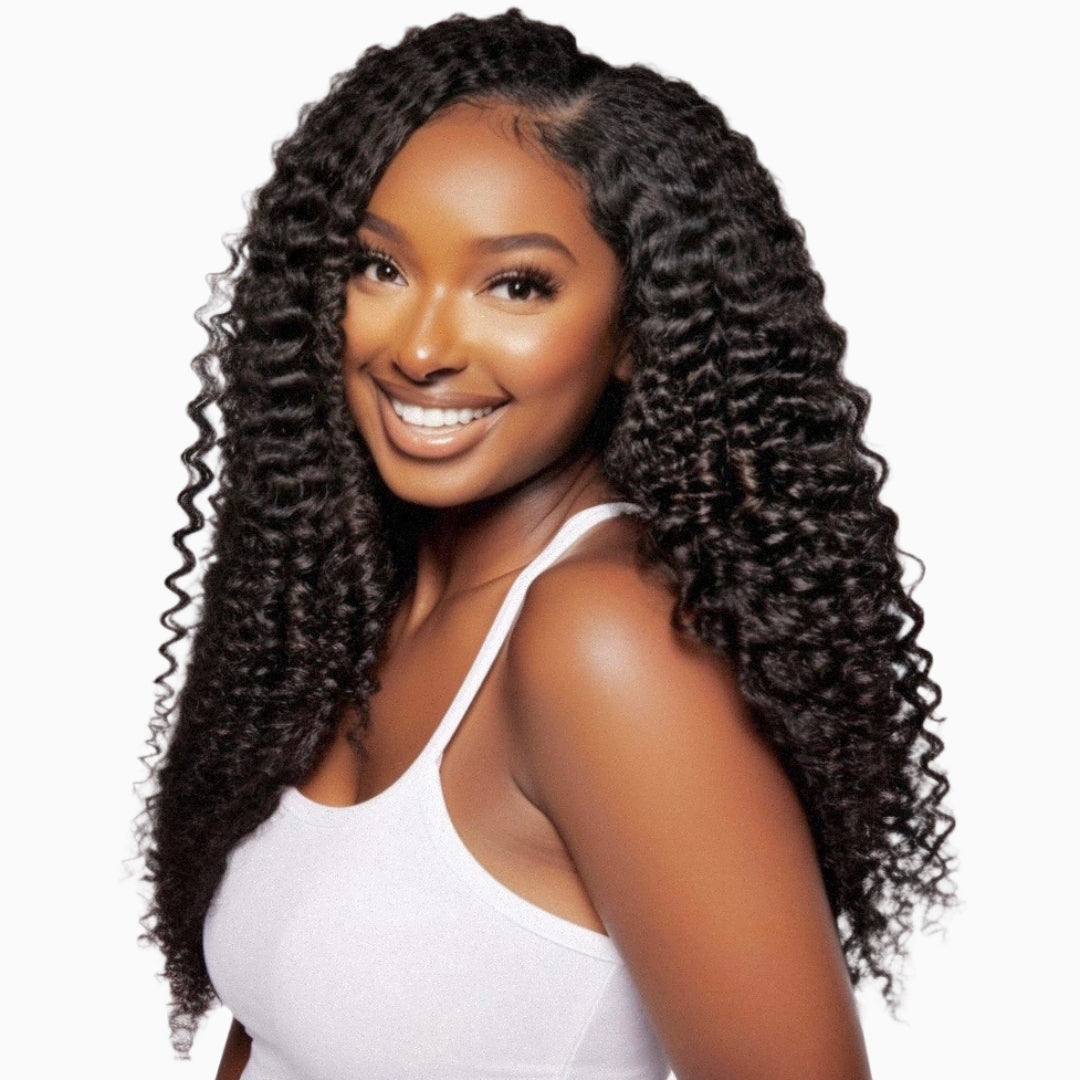 Kayla - 3C Loose Kinky Curly -  InVisiRoot® Clip-ins