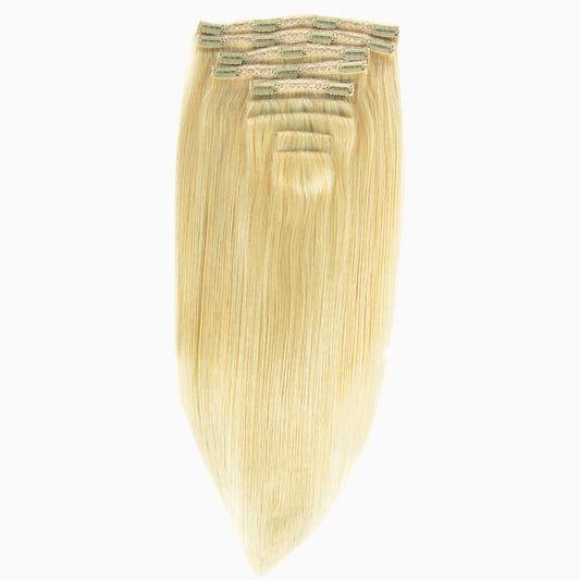 Blonde - Silky Straight - InVisiRoot® Clip-ins (AKA TrueRoot™ Clip-ins)
