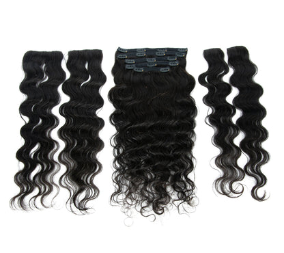 Upgrade from competitor's Follicle Fusion™ Clip-ins to our Patented InVisiRoot® Clip-ins. Experience True Undetectable Results: This is Dawn Cambodian Body Wavy texture  InVisiRoot® Clip-ins