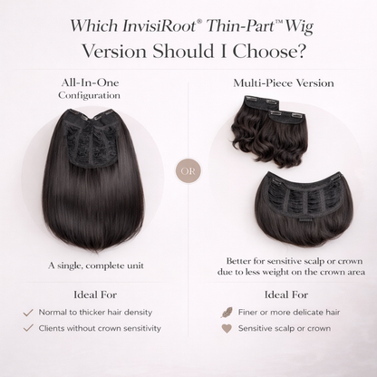 Nicole - 4a Kinky Curly - InVisiRoot® Thin-Part™️Wig