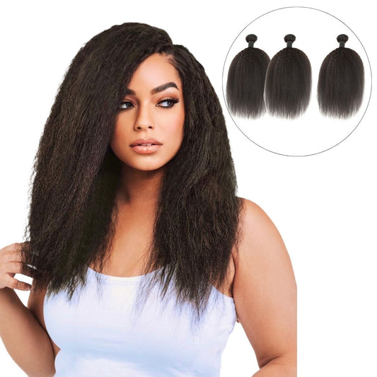 3 Weft Bundle: Jada - Kinky Straight - Traditional Weft Bundles